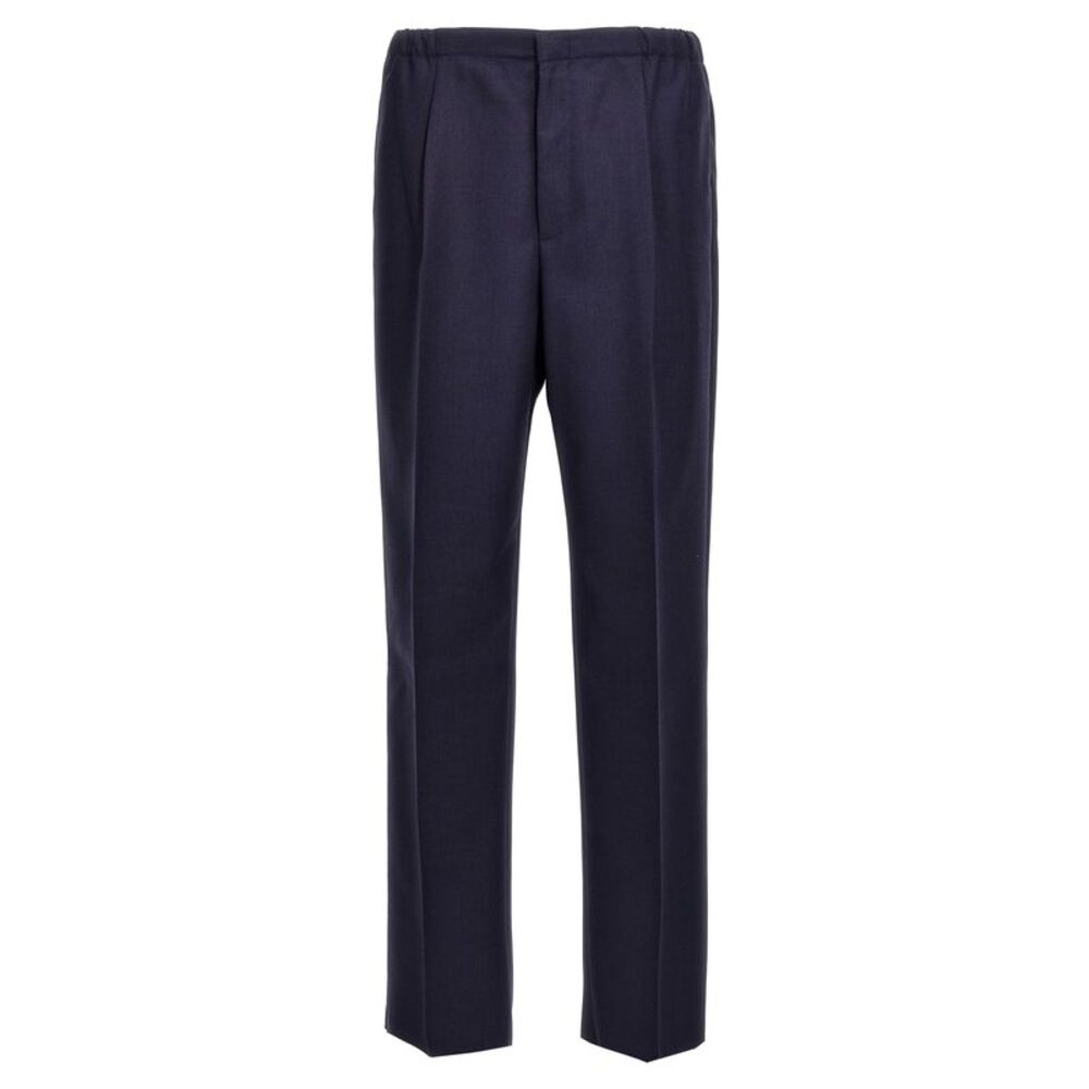 Fendi Blue Virgin Wool Men's Pants
